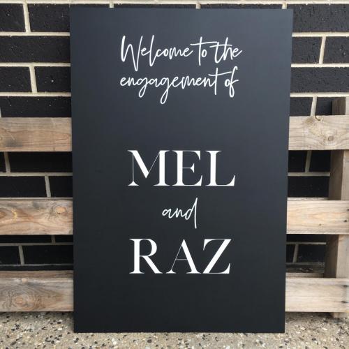 From $130<br>Extra Large Chalkboard Welcome Sign<br> Approx. A1 / 600 x 900mm