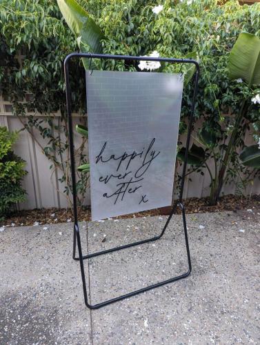 $30 Hire<br>Light Weight Black Signage Stand<br>