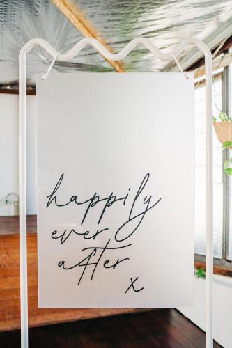 $60 Hire<br>Frosted Acrylic 'happily ever after' <br>